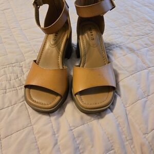 Torrid Brown Open-Toe Block Heel Sandals